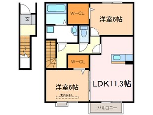 ザ･サンＢ棟の物件間取画像